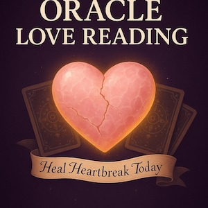 Lecture d'Oracle pour la guérison cardiaque | Conseils amoureux et relationnels | Flamme jumelle, âme soeur, rupture Clarté sans contact | Livraison PDF le jour même