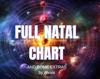 Natal chart reading. Birth Chart, Astrology reading and destiny matrix full bundle, LOVE,  Money, job, career, Talents, Purpose