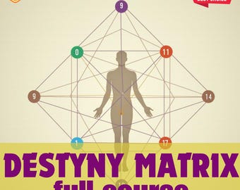 Destiny Matrix Course EBOOK | Learn to Calculate Your Life Purpose & Energy Map |