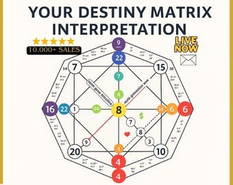 Destiny Matrix Reading Personal Chart  Analysis  Love  Compatibility  Same-Hour  Same-Day