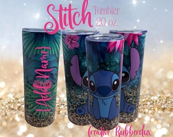 Vaso Disney Stitch 20 oz taza caliente fría insultada