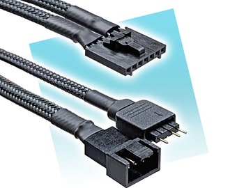 Adaptador de Hub de Ventoinhas Lian Li Uni SL de 7 Pinos para Ventoinhas ARGB Padrão de 3 Pinos 5V e PWM