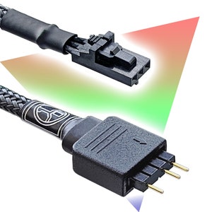 Corsair RGB to Standard ARGB 3-pin 5V Adapter (Male/Female)