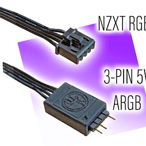 NZXT RGB to Standard 3-pin 5V ARGB Adapter