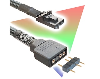 Corsair RGB to Standard ARGB 3-pin 5V Adapter (Male/Female)