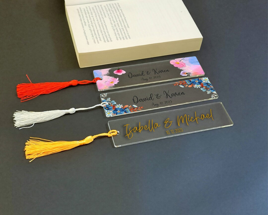 Handmade Clear Bookmarks With Custom Designs Clear Bookmarks With
