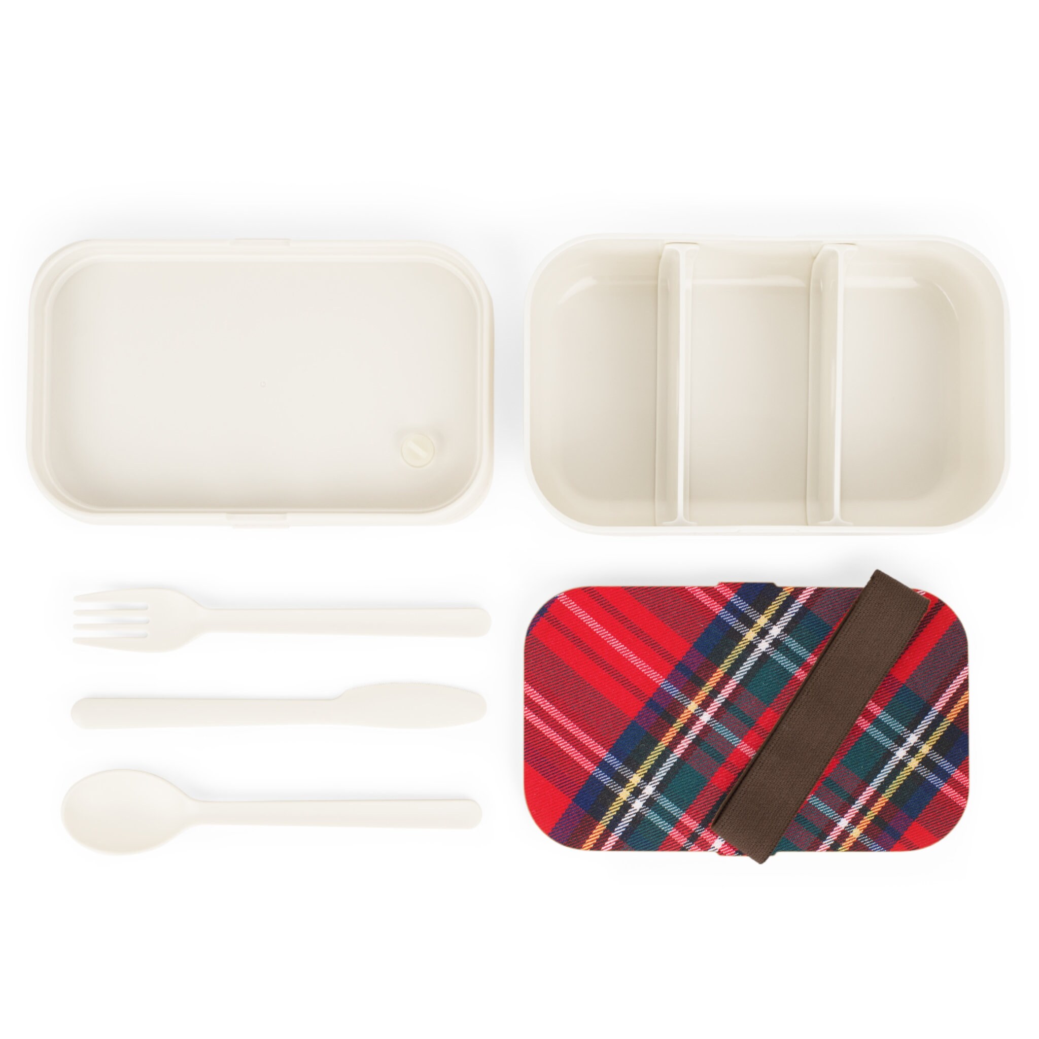 Plaid Picnic Box, Tartan Bento Lunch Box, Gingham Picnic, Gingham Lunch