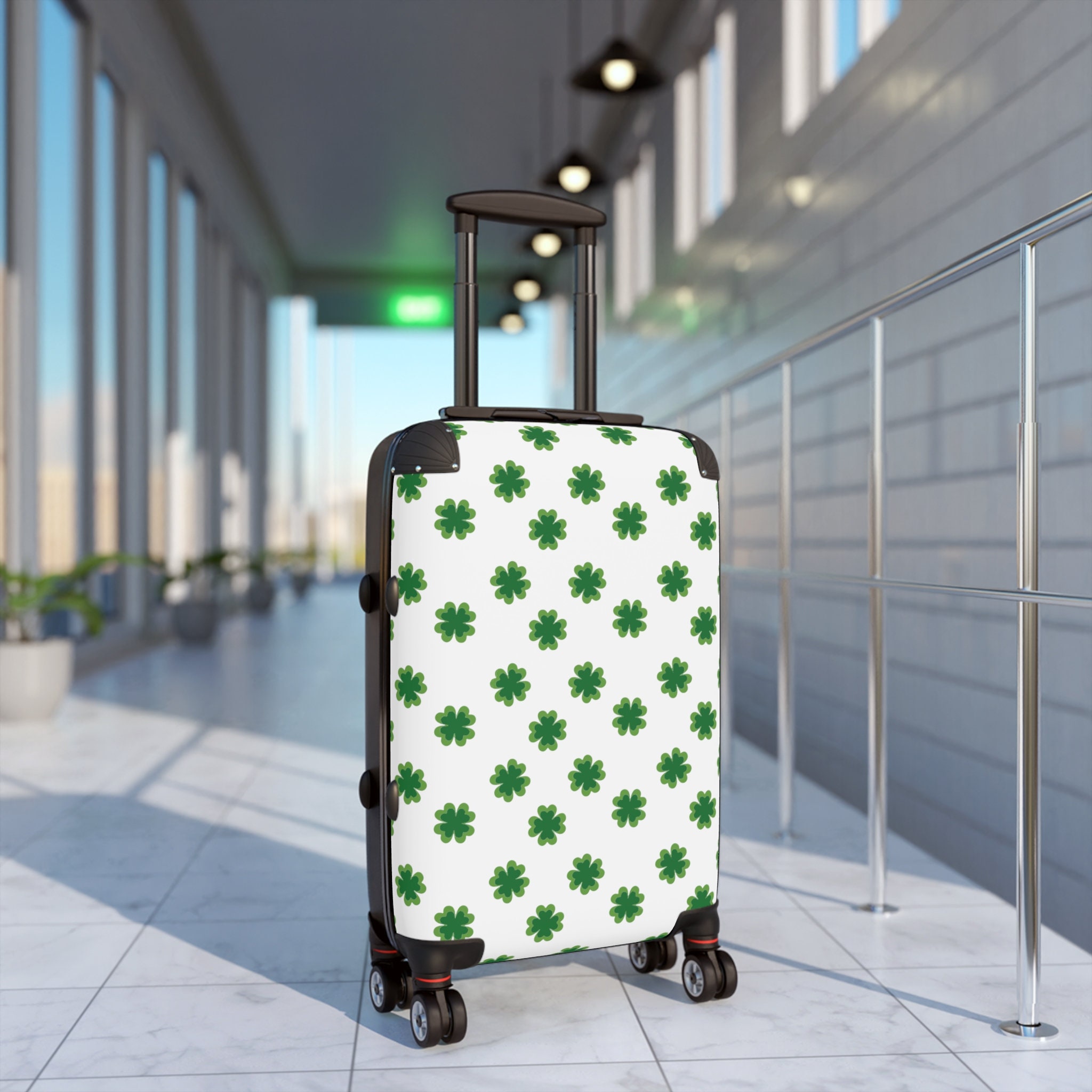 Shamrock Suitcase, Irish Bag, Irish Carry on Case, Irish Luggage