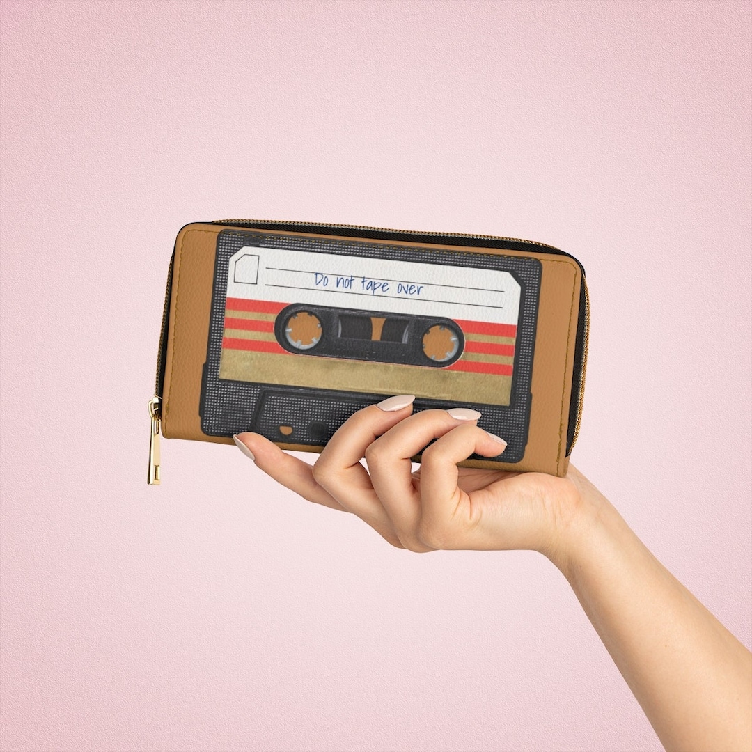 Retro Cassette Tape Wallet, Retro Purse, Vintage Purse, Zipper Wallet