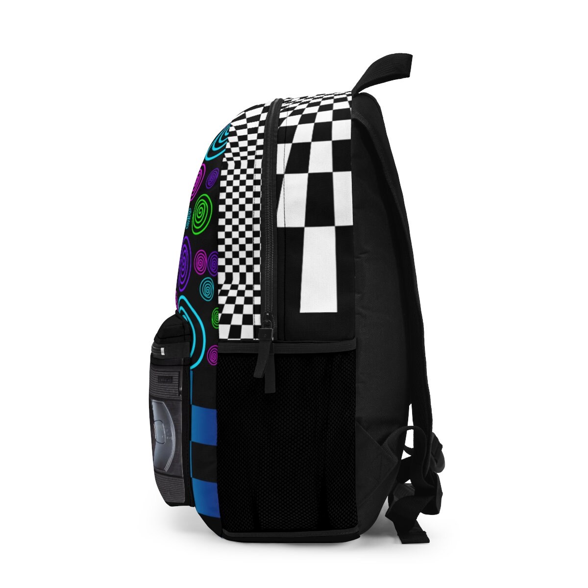 Vhs Bag, Retro Backpack, 1980 Music Party Bag, Rubiks Cube Bag, Checker