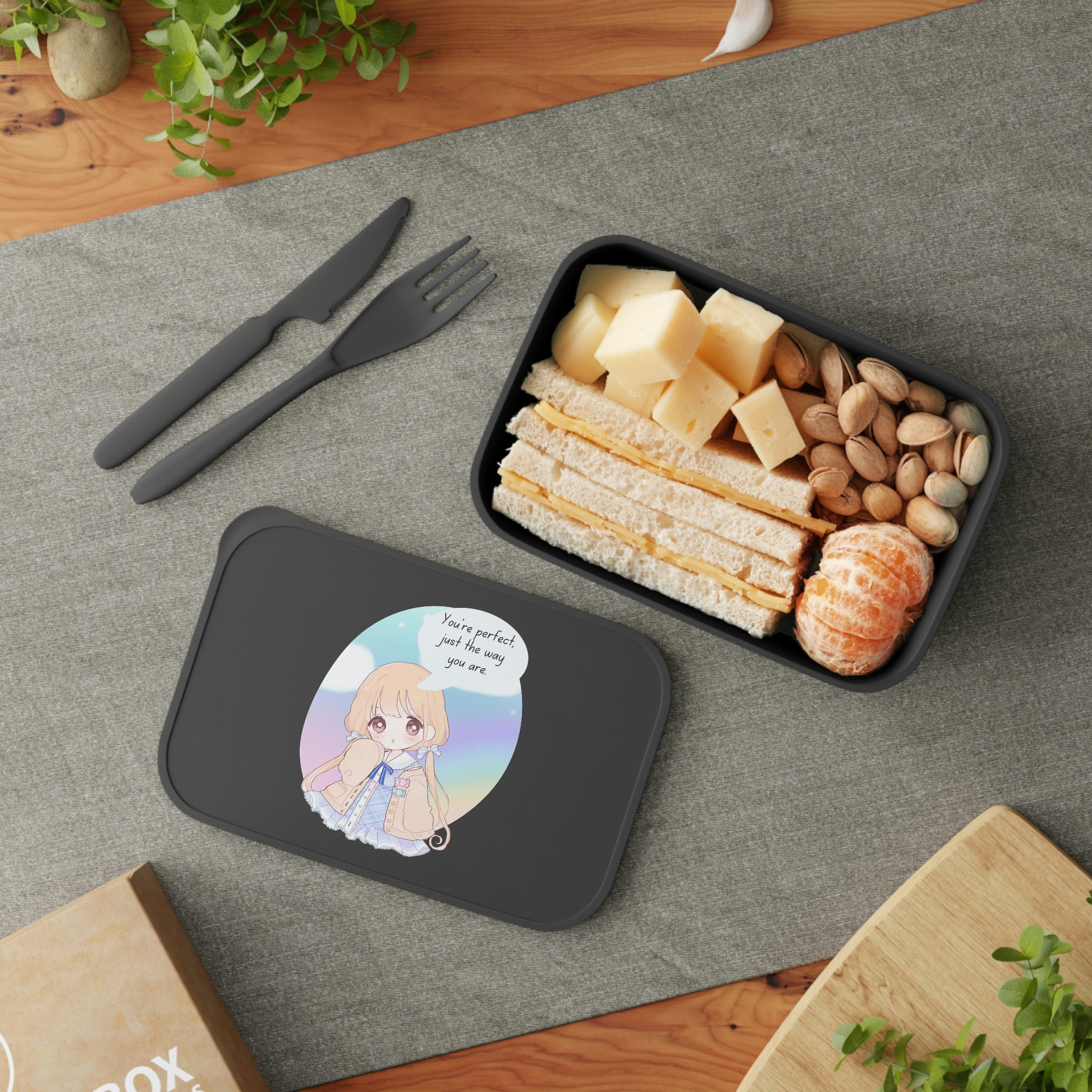 Anime Lunch Box Anime Bento Box With Band and Utensils Magna - Etsy UK