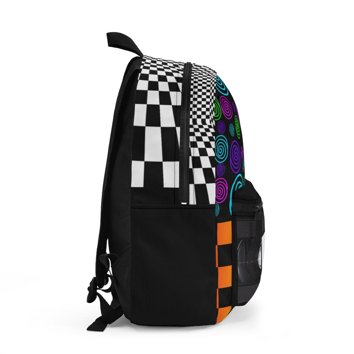 Vhs Bag, Retro Backpack, 1980 Music Party Bag, Rubiks Cube Bag, Checker