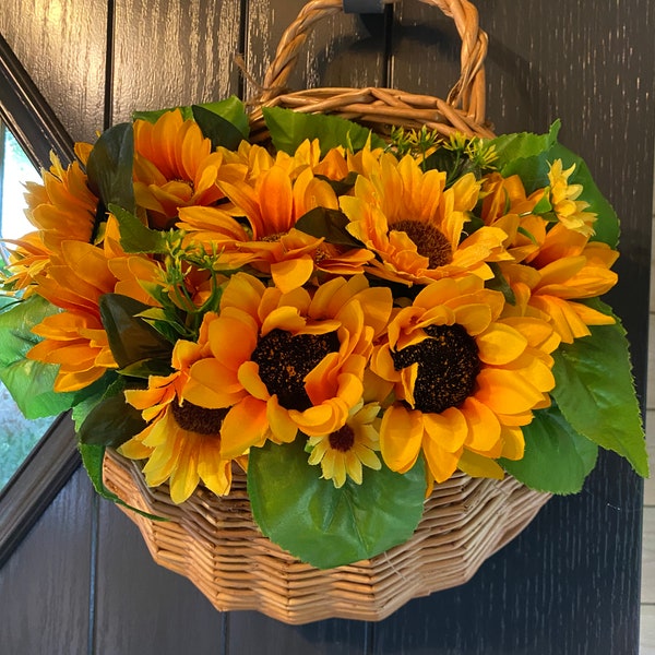 Sunflower Wall/Door Basket