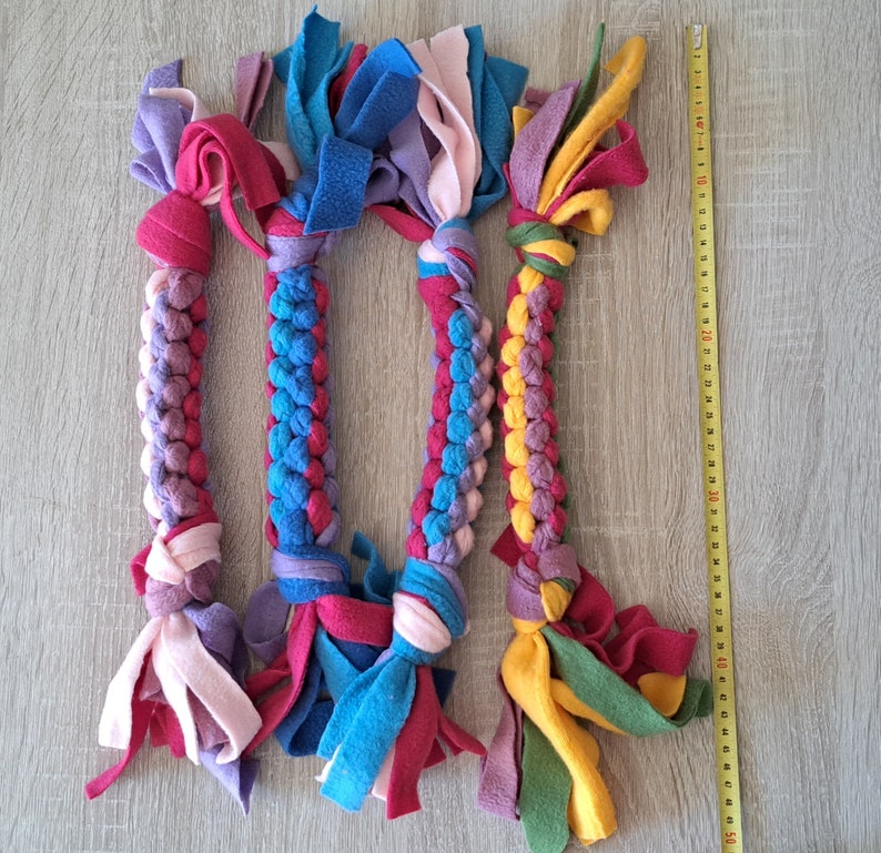 Durable Fleece Dog Toy Fleece Tug Toys for Dogs Handmade Etsy