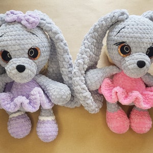 Bunny doll toy gift girl Handmade pink rabbit surprise for mum girlfriend Plush cute animal gift birthday Mum day Easter nursery decor