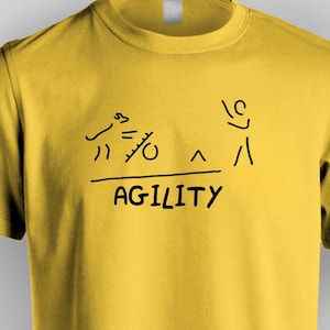 Stick Figure Dog and Handler Agility T-Shirt