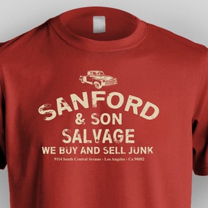 TV Inspired T-Shirt - We Buy and Sell Junk - 100% Pre-Shrunk Cotton Shirt - Distressed Print