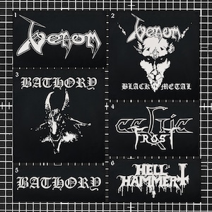 Black Heavy Metal Patches, Punk Patches, DIY Patches, Screen Printing Patches