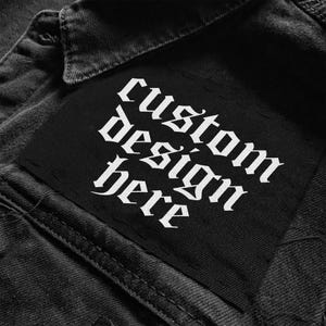 AANGEPASTE PATCHES één kleur, één ontwerp voor je band, punkpatches, heavy metal-patches, doe-het-zelf-patches, zeefdrukpatches