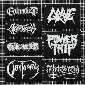 Death Heavy Metal Patches, Punk Patches, DIY Patches, Screen Printing Patches