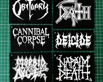 Death Black Heavy Metal Patches, Punk Patches, DIY Patches, Screen Printing Patches