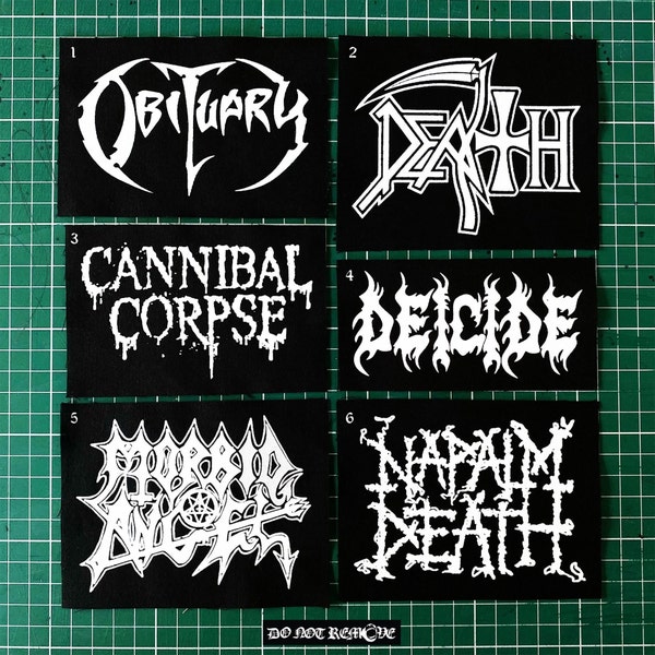 Death Black Heavy Metal Patches, Punk Patches, DIY Patches, Screen Printing Patches