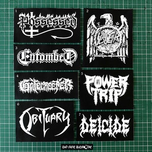 Bathory Patch Patch Heavy Metal Embroidered Iron on Patch Punk Patches