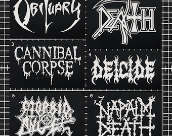 OBITUARY Blood Logo Embroidered Patch Grave Death