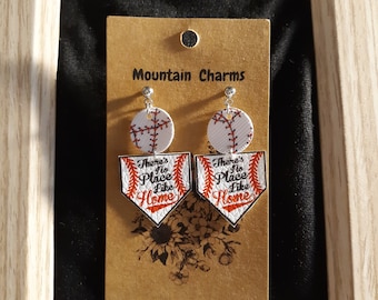 Baseball/Softball Diamond Earrings