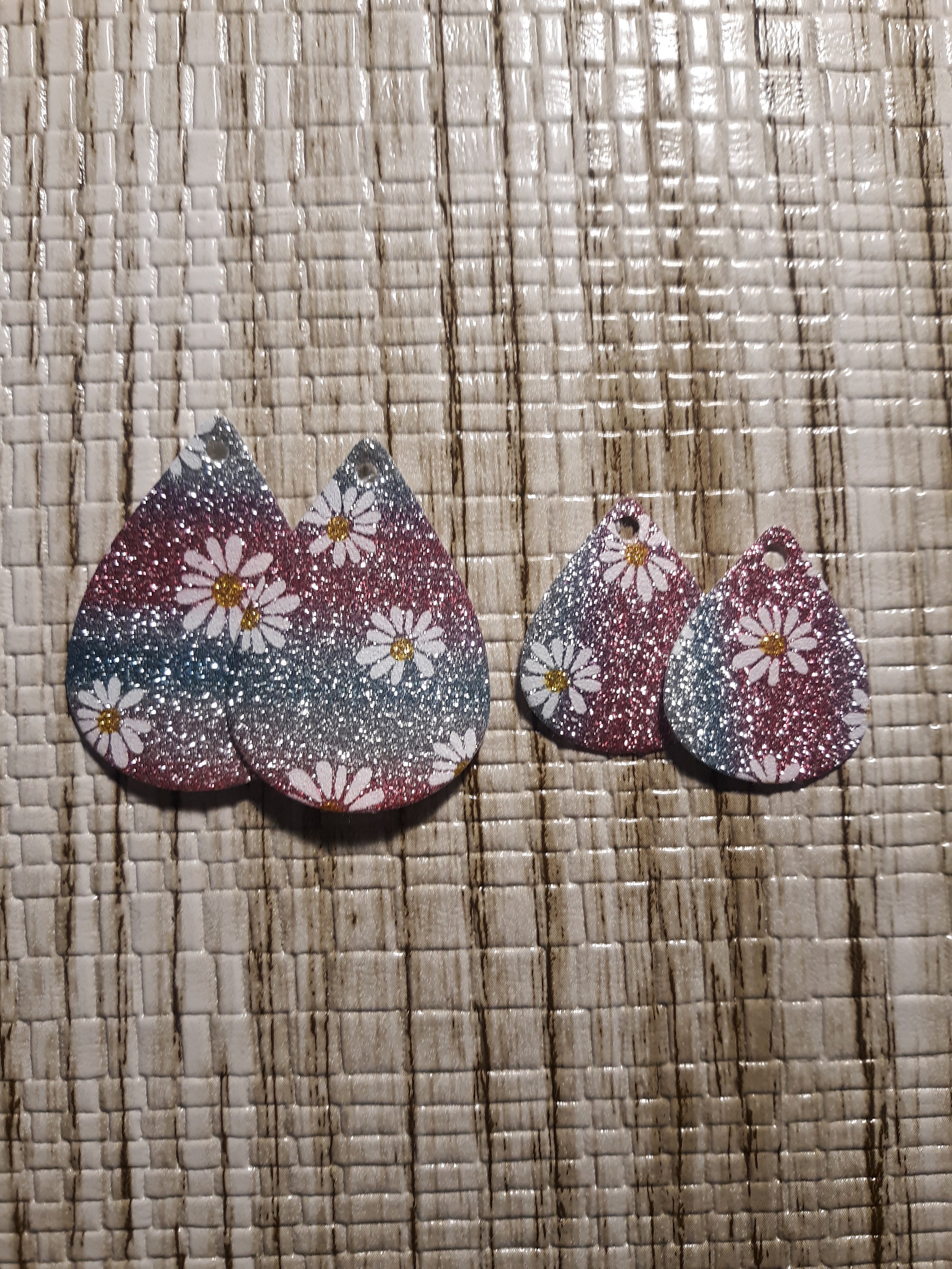 Pre cut faux leather cheap earrings