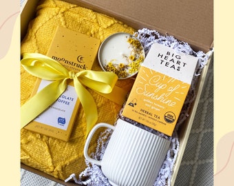 Tea Gift Set | Happy Birthday Gift Box | Gifts for Mom | Cozy Gift Box | Gift for Her | Self Care Package | Spa Gift Set for Woman