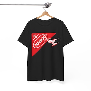 NABOO Nabisco Star Wars: Precuela Episodio I Parodia de Caza Estelar, Camiseta unisex de algodón grueso, Regalo para amantes del cine, Top humorístico, Ropa informal