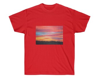 Sunset Jeanne Buesser original art T-Shirt