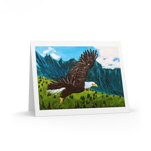 Eagle Greeting Card with envelope (8 cards)