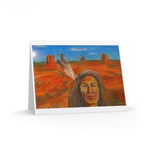 Tarjeta de felicitación india con sobre (8 tarjetas)