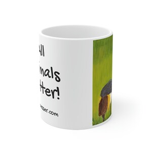 Grauer Schopfkranich - All Animals Matter Mug US Lieferant