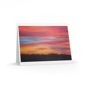 Sunset Greeting Card with envelope (8 cards)