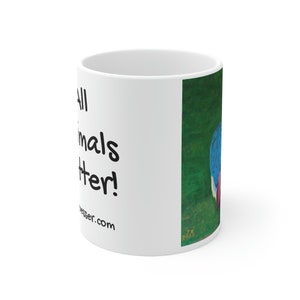 Blauer Schopfkranich - All Animals Matter Mug US Lieferant