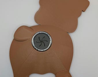 Englische Bulldogge Bum Handtuchhalter