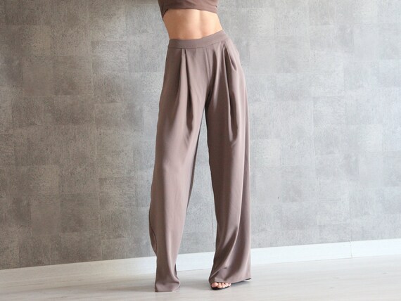 Buy Light Brown Trousers  Pants for Women by Sateen Online  Ajiocom