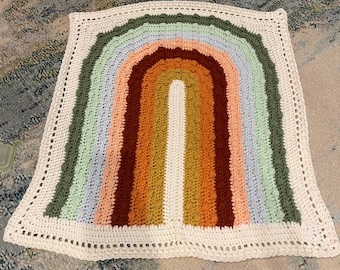 Boho Rainbow blanket