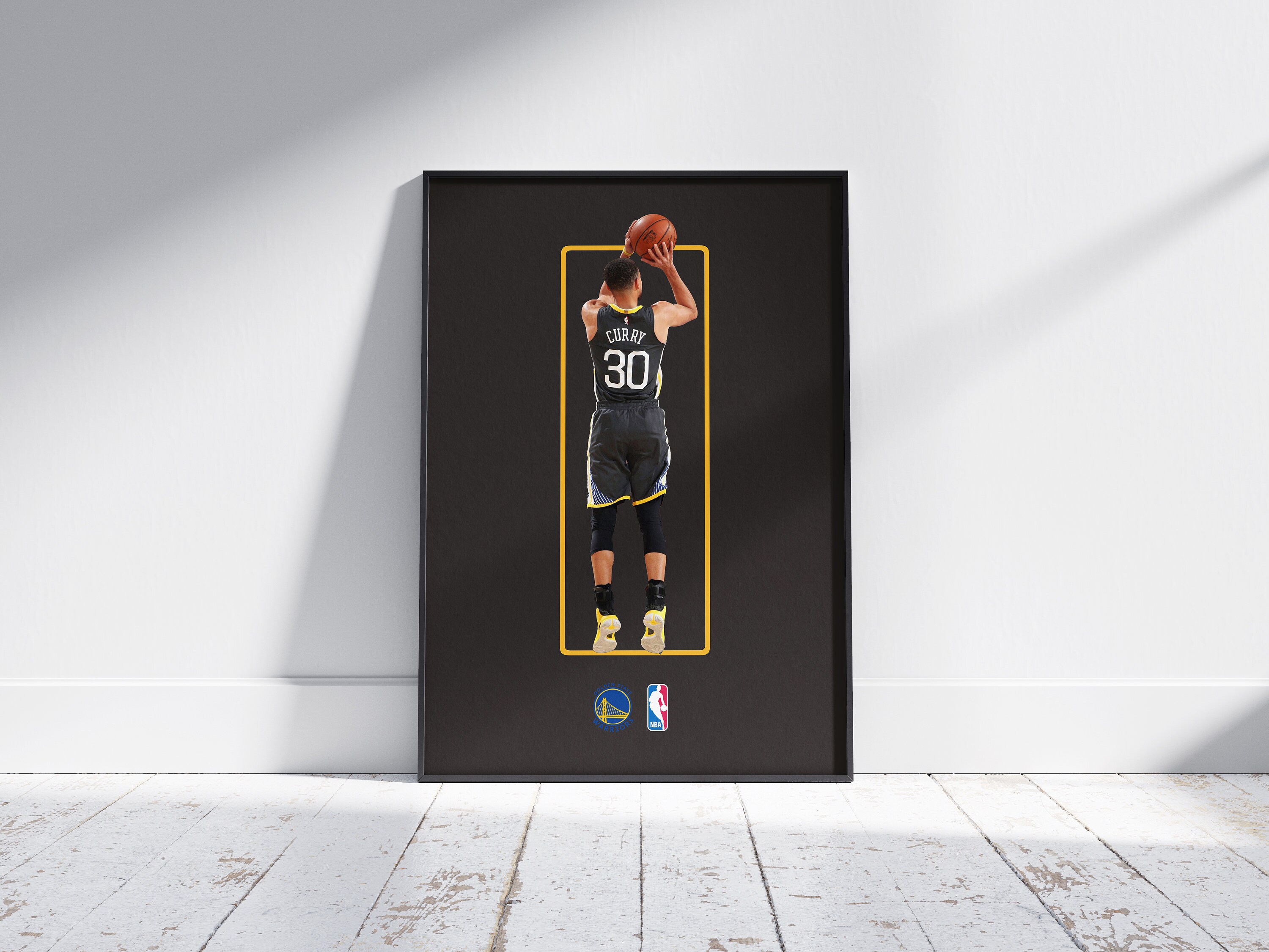 Golden State Warriors 35 x 24 Framed Poster