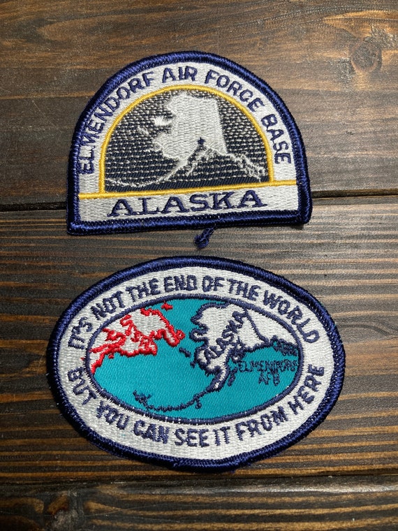 USAF Elmendorf AFB Alaska Patch Set Etsy