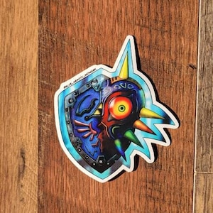Ledged of Zelda Sticker- Hylian Shield - Majoras&#39;s Mask - Hylian Shield Sticker - Link - Zelda - Hyrule - Laptop-Decal - Water Bottle-Decal