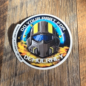 Helldivers 2 - Helldivers Sticker - Helldivers - Vinyl Sticker - Laptop Sticker - Water Bottle Sticker - Video Games - Waterproof Sticker