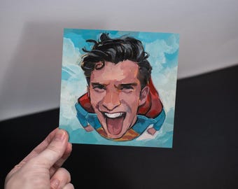 Silly Superhero Art Print