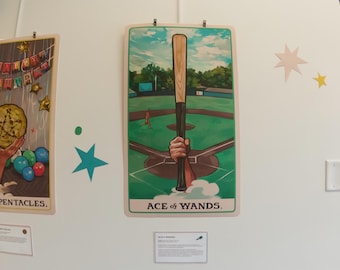 Original Gallery Print of The Ace of Wands 17x29.5 in. (Jerma Tarot)