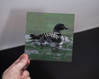 Loon Family Art Print