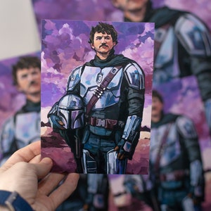 Din Djarin The Mandalorian (Pedro Pascal) Art Print
