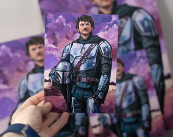 Din Djarin le Mandalorien (Pedro Pascal) Impression artistique